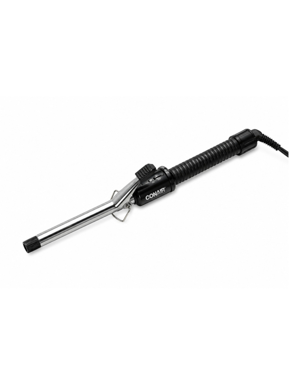 Conair CD19 1/4” Curling Iron 25 Heat Settings 400°F Black Silver